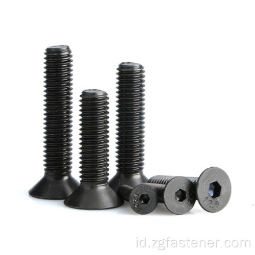 12.9 Grade Black Oxide Hexagon Socket Counterk Head Screws